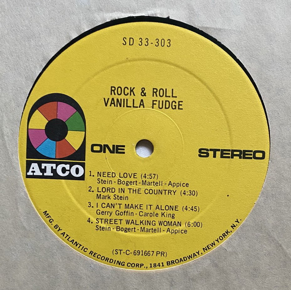 Vanilla Fudge, Rock & Roll, LP 1969. Купить в Минске — Музыка Ay.by. Лот  5027587867